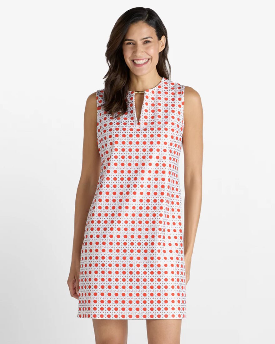 Jude Connally - Nadine Dress - Rattan Aperol Gold