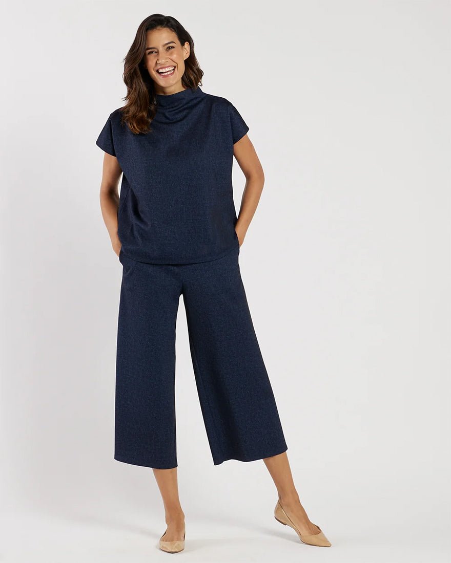 Jude Connally - Tillie Denim Top - Navy