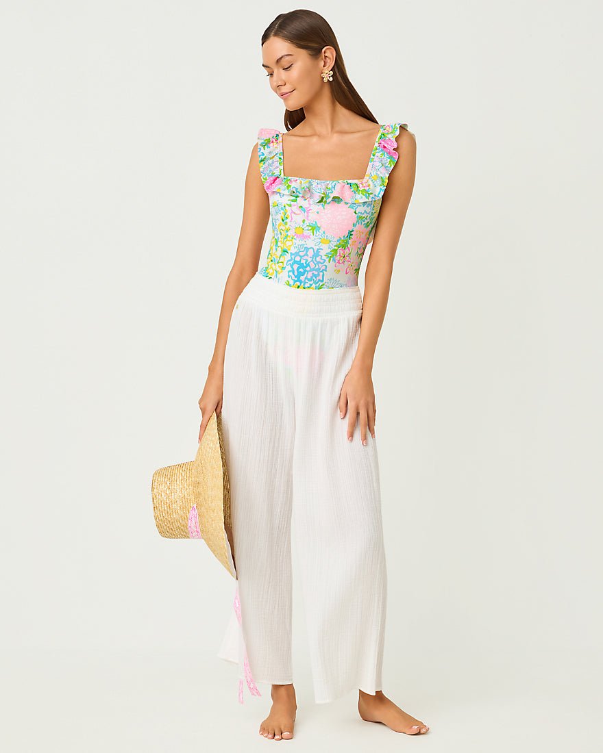 Lilly Pulitzer - Aemma Ruffle One Piece Swimsuit - Multi Lilly Garden