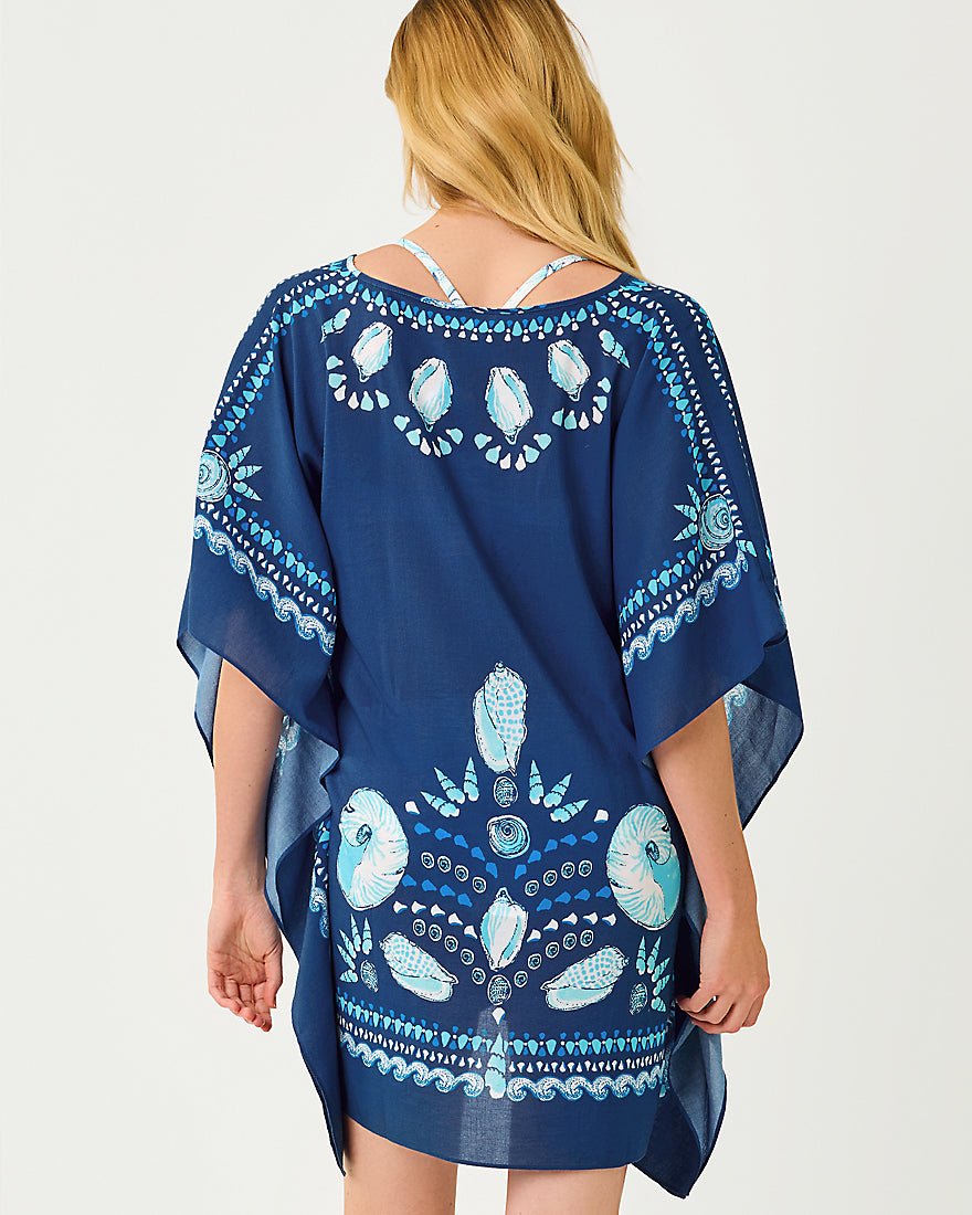 Lilly Pulitzer - Airsy Coverup - Starlight Navy Shell Shine
