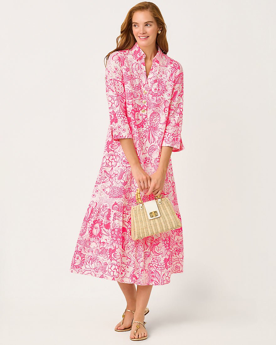 Lilly Pulitzer - Alora Dress - Cherry Blossom Pink Fleur De Lilly