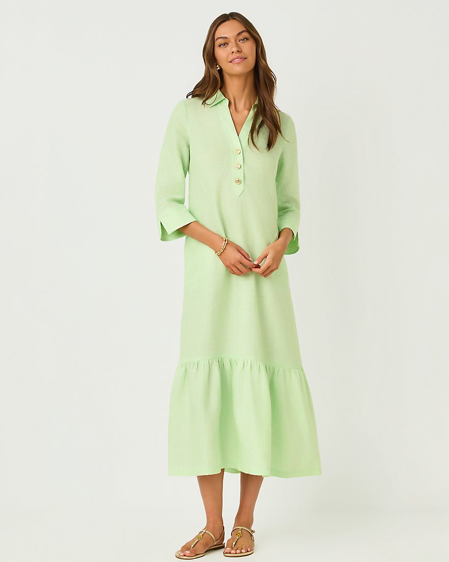Lilly Pulitzer - Alora Dress - Pistachio Macaron X Resort White