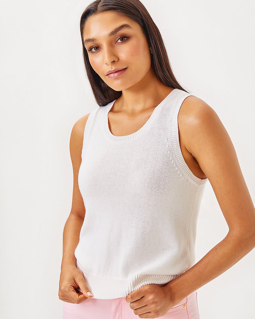 Lilly Pulitzer - Amalia Sweater Tank - Resort White