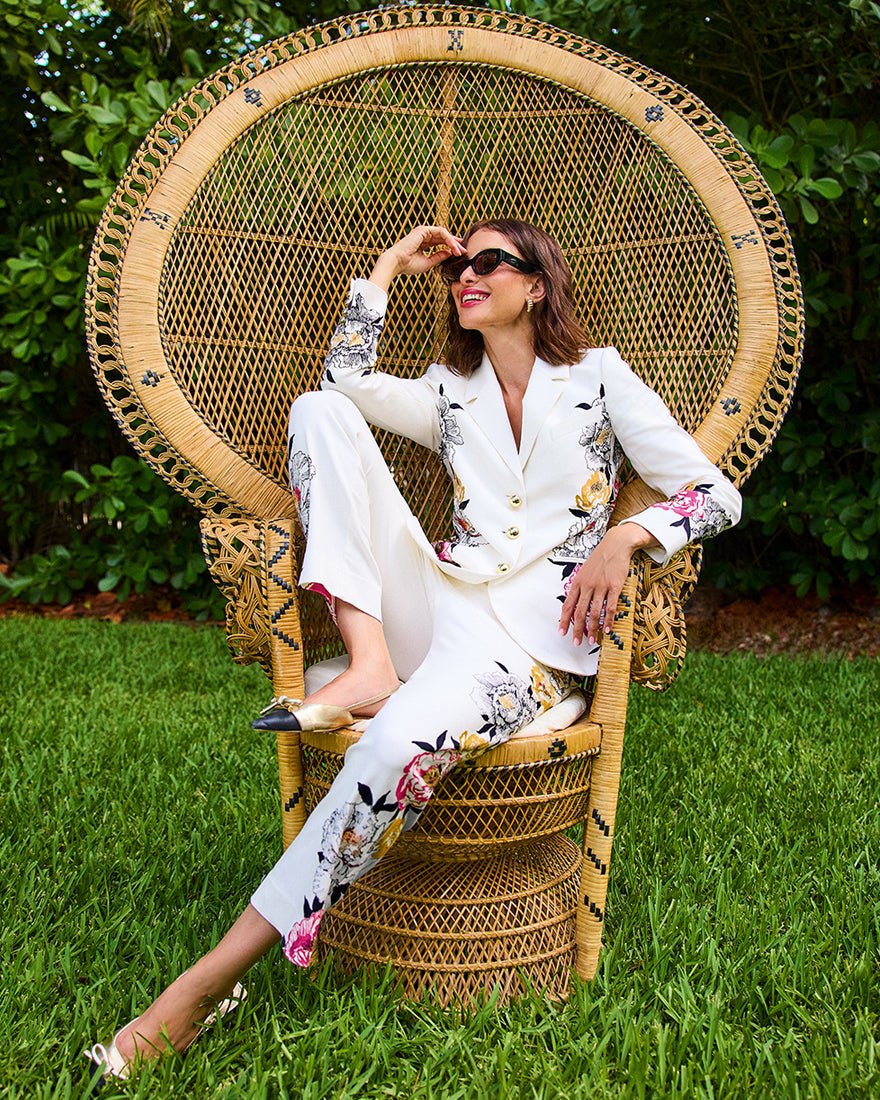 Lilly Pulitzer - Amryn Blazer - Coconut Peony Perfection