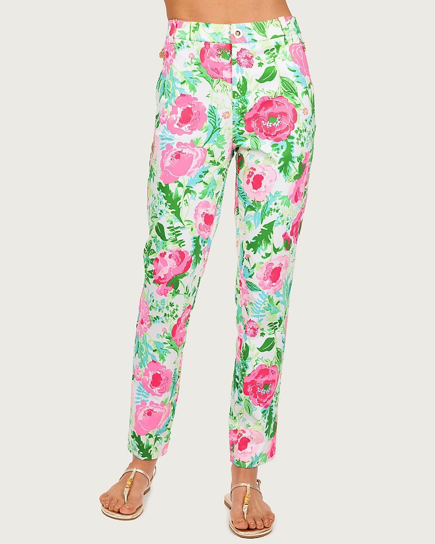 Lilly Pulitzer - Ana High Rise Pant - Multi Poppy Party