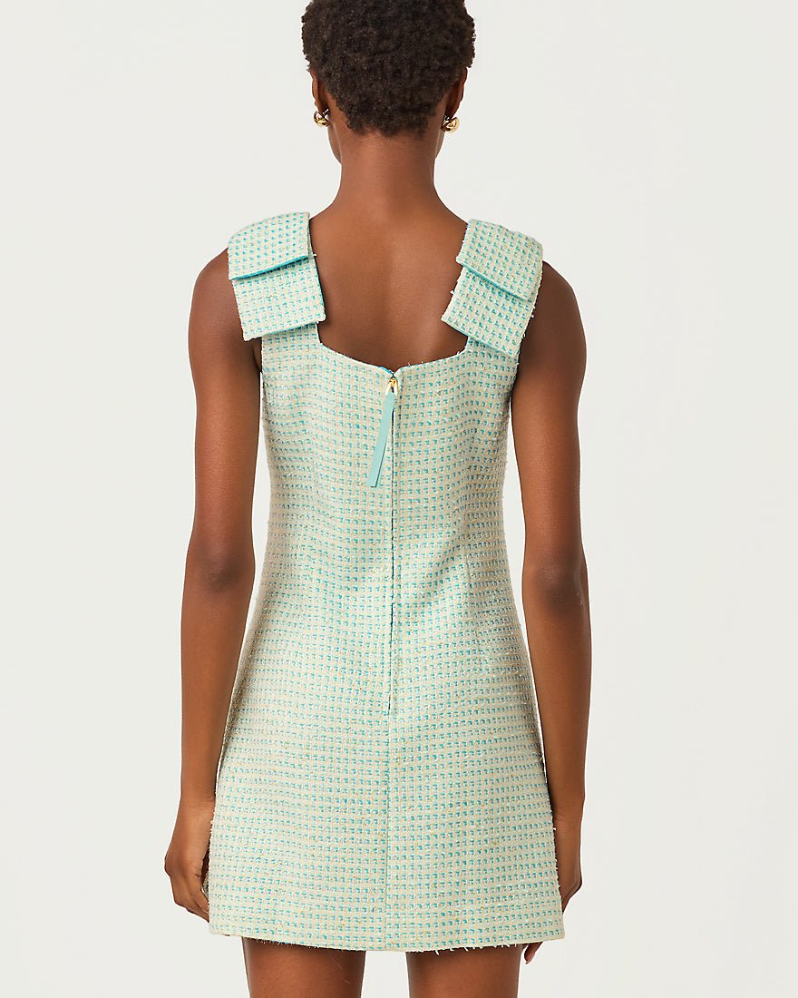 Lilly Pulitzer - Anders Skirted Romper - Capri Blue Fantasy Boucle