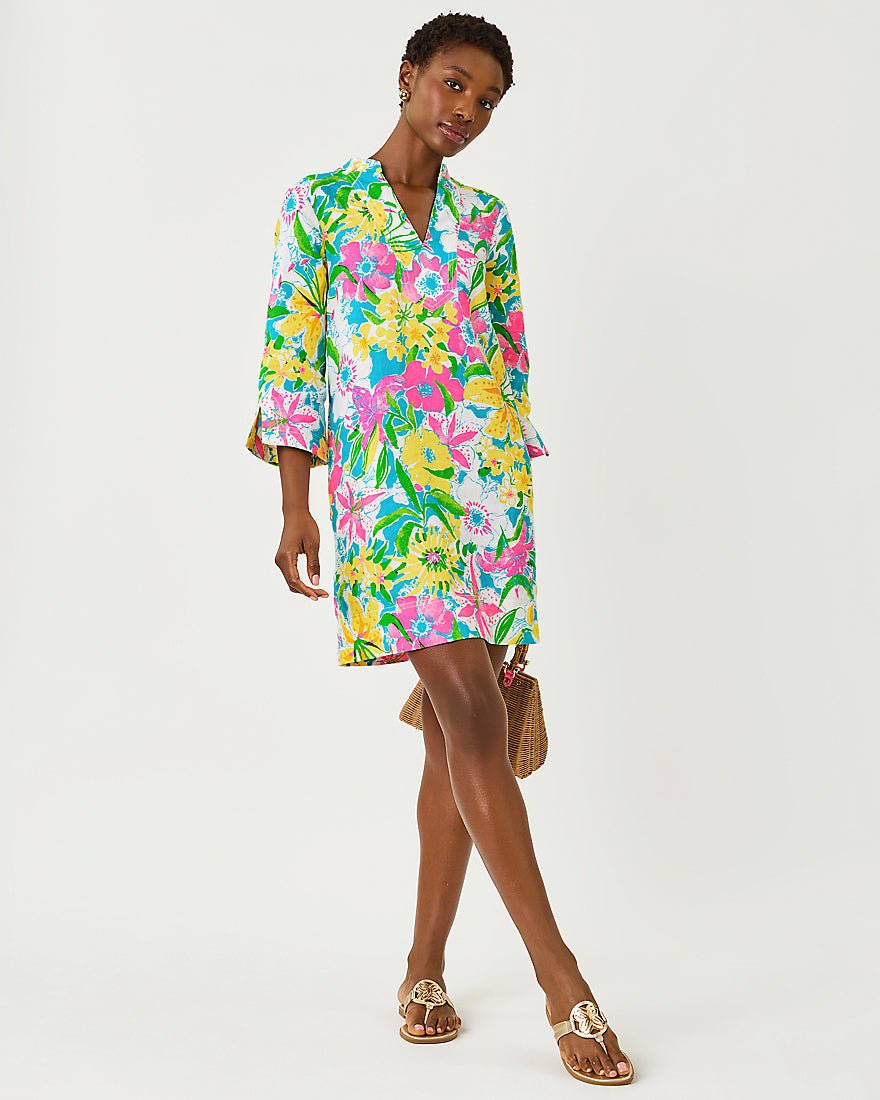 Lilly Pulitzer - Annadetta Linen Tunic Dress - Multi Lovely Lilly