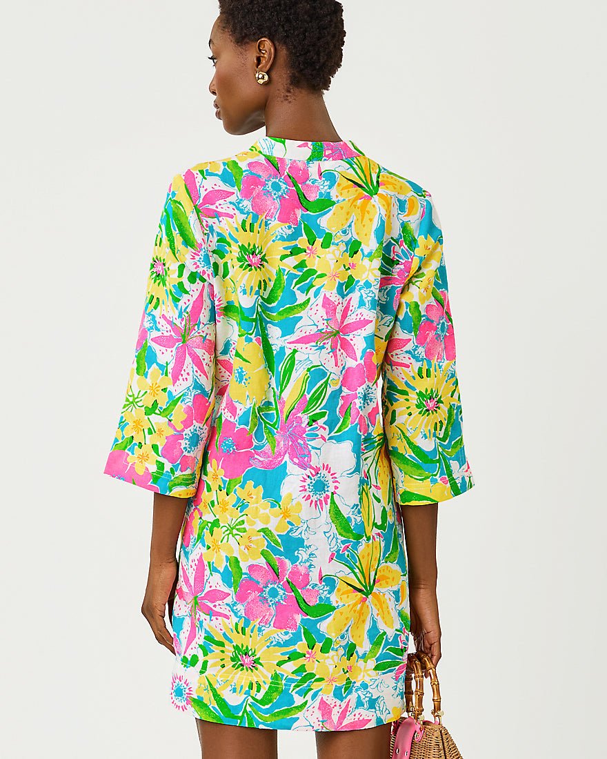Lilly Pulitzer - Annadetta Linen Tunic Dress - Multi Lovely Lilly