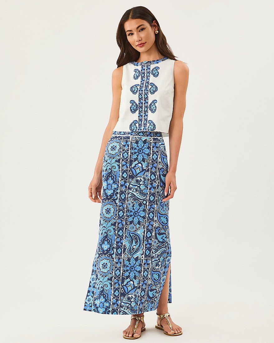 Lilly Pulitzer - Annaleese Sleeveless Top - Low Tide Navy The Casbah