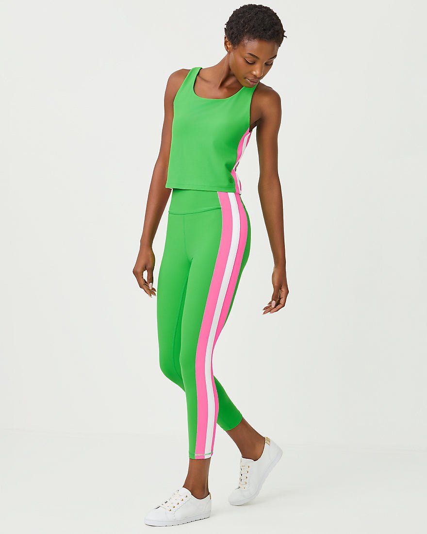 Lilly Pulitzer - Ari Bra Tank Upf 50 Plus - Putting Green Colorblock Stripe