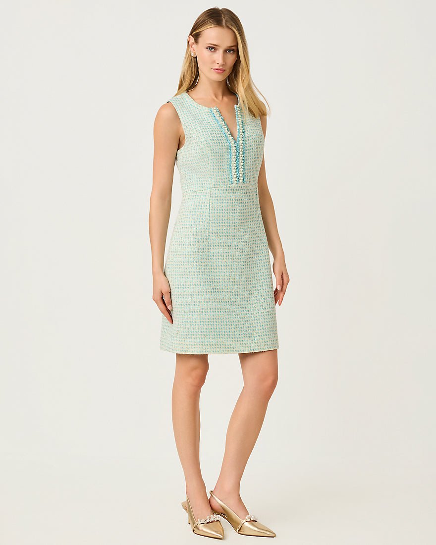 Lilly Pulitzer - Aria Boucle Shift Dress - Capri Blue Fantasy Boucle