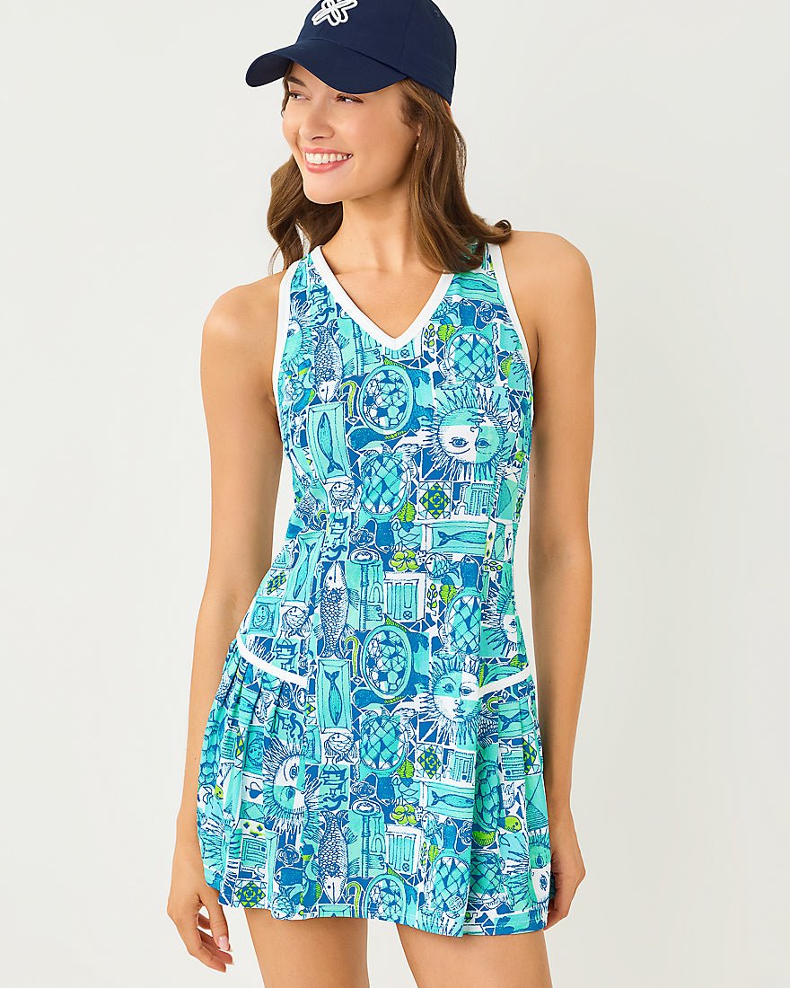 Lilly Pulitzer - Bacio Active Dress Upf 50 Plus - Mint Condition Harlillyquin