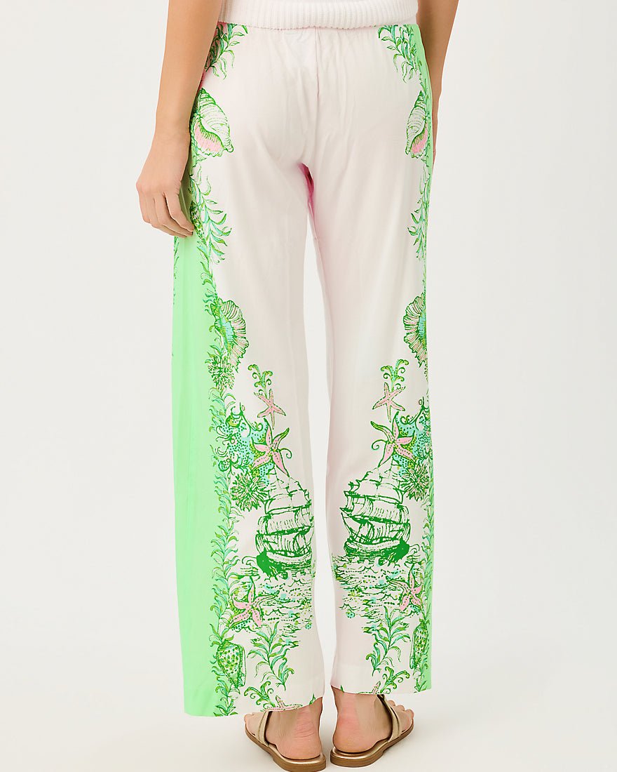 Lilly Pulitzer - Bal Harbour Stretch Palazzo Pant - Resort White Ship To Shore