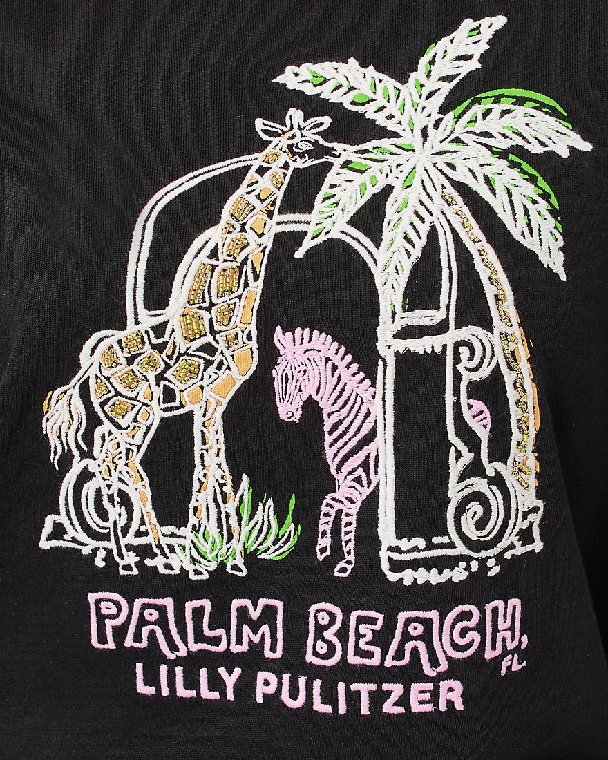 Lilly Pulitzer - Ballad Long Sleeve Sweatshirt - Multi Lillys Zoo Embellisment