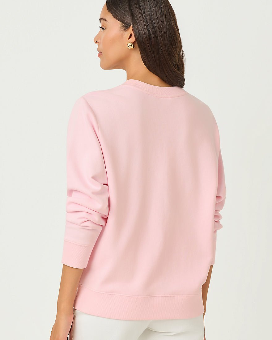 Lilly Pulitzer - Ballad Long Sleeve Sweatshirt - Multi Lydia Lion Embellishment