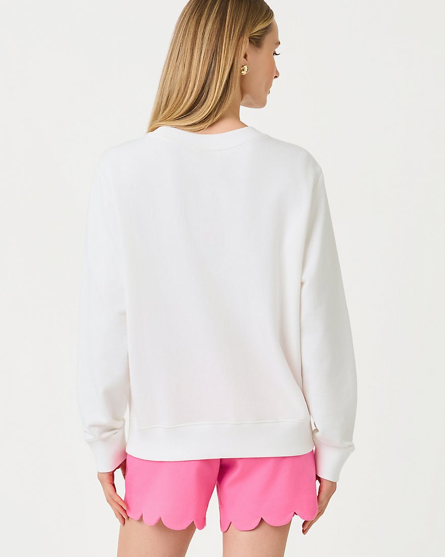 Lilly Pulitzer - Ballad Long Sleeve Sweatshirt - Resort White Key West Destination