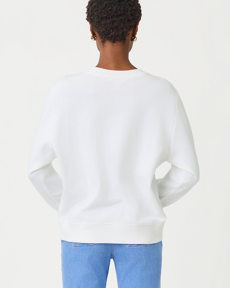 Lilly Pulitzer - Ballad Long Sleeve Sweatshirt - Resort White Key West Destination