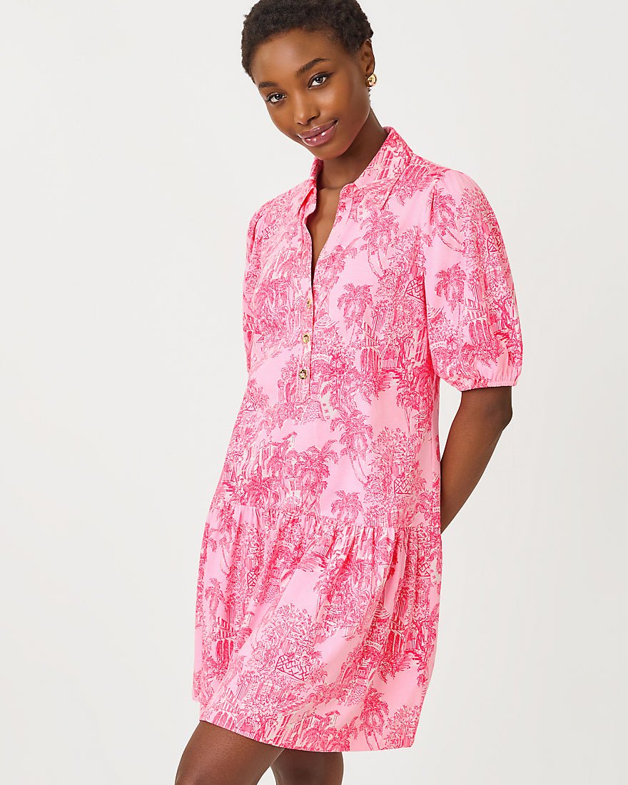 Lilly Pulitzer - Bingley Dress - Conch Shell Pink Palm Beach Destination
