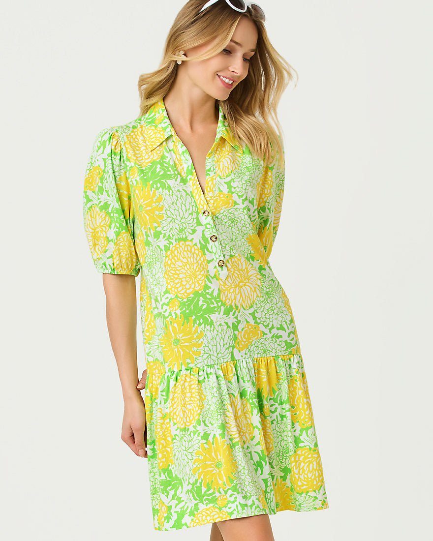Lilly Pulitzer - Bingley Dress - Crocodile Green Mumbo Jumbo