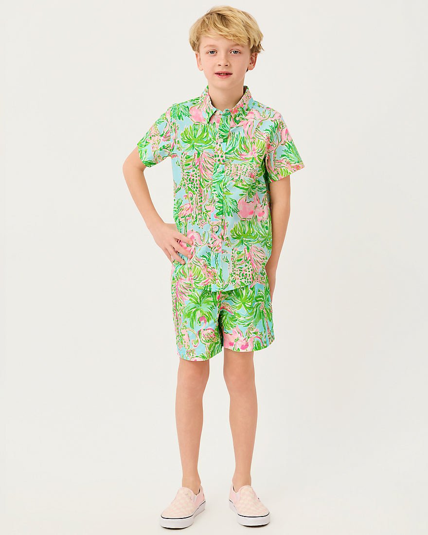 Lilly Pulitzer - Boys Lavin Button Down Top - Multi On Parade