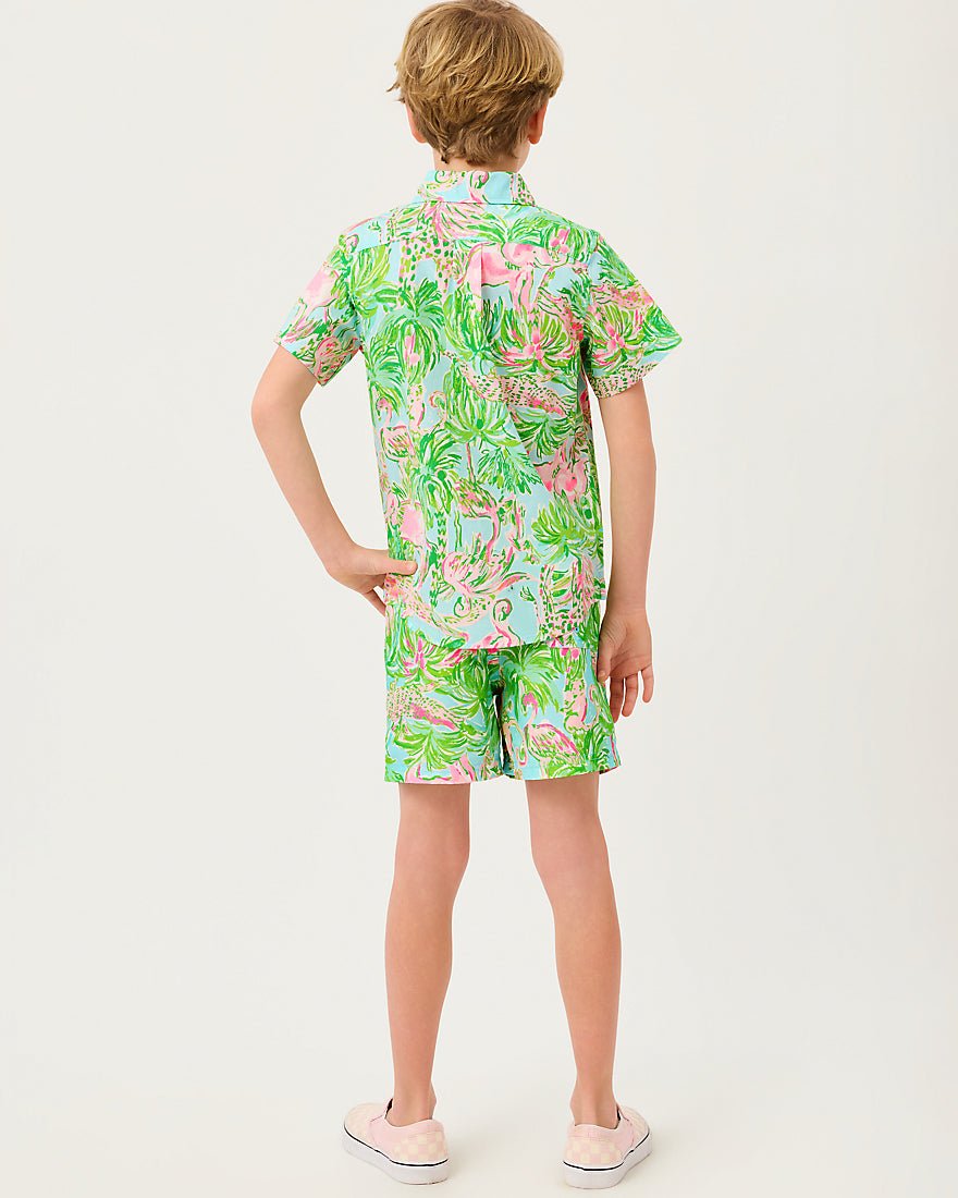 Lilly Pulitzer - Boys Lavin Button Down Top - Multi On Parade