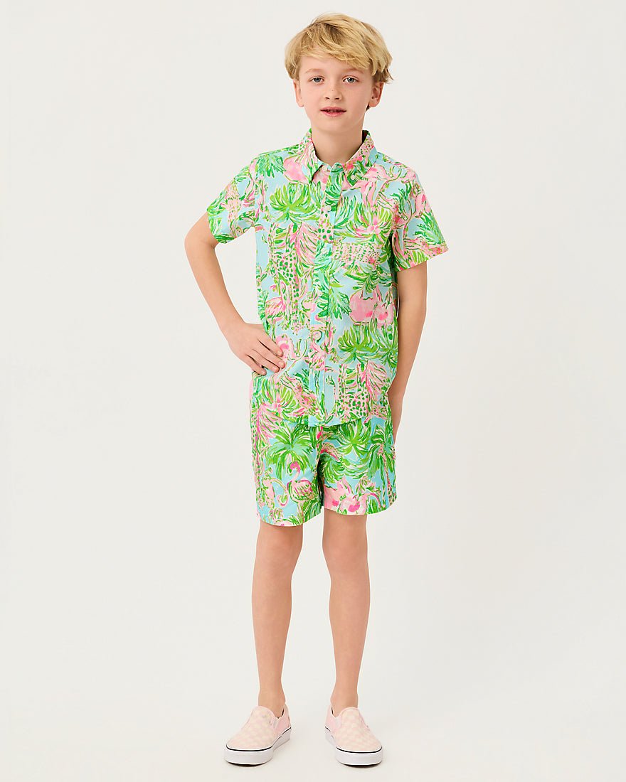 Lilly Pulitzer - Boys Liam Carter Swim Trunk - Multi On Parade