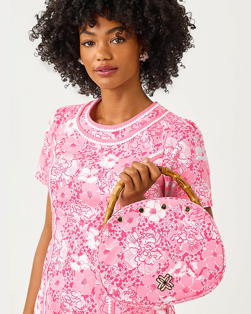Lilly Pulitzer - Breakers Bamboo Bermuda Bag Cover - Conch Shell Pink Burst Of Joy
