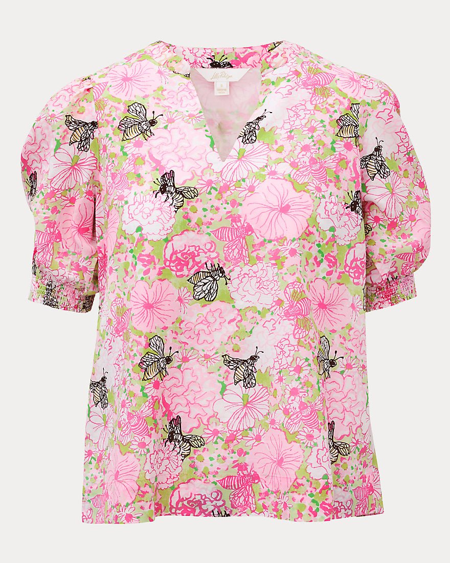 Lilly Pulitzer - Brinelle Top - Pistachio Macaron Bees Knees