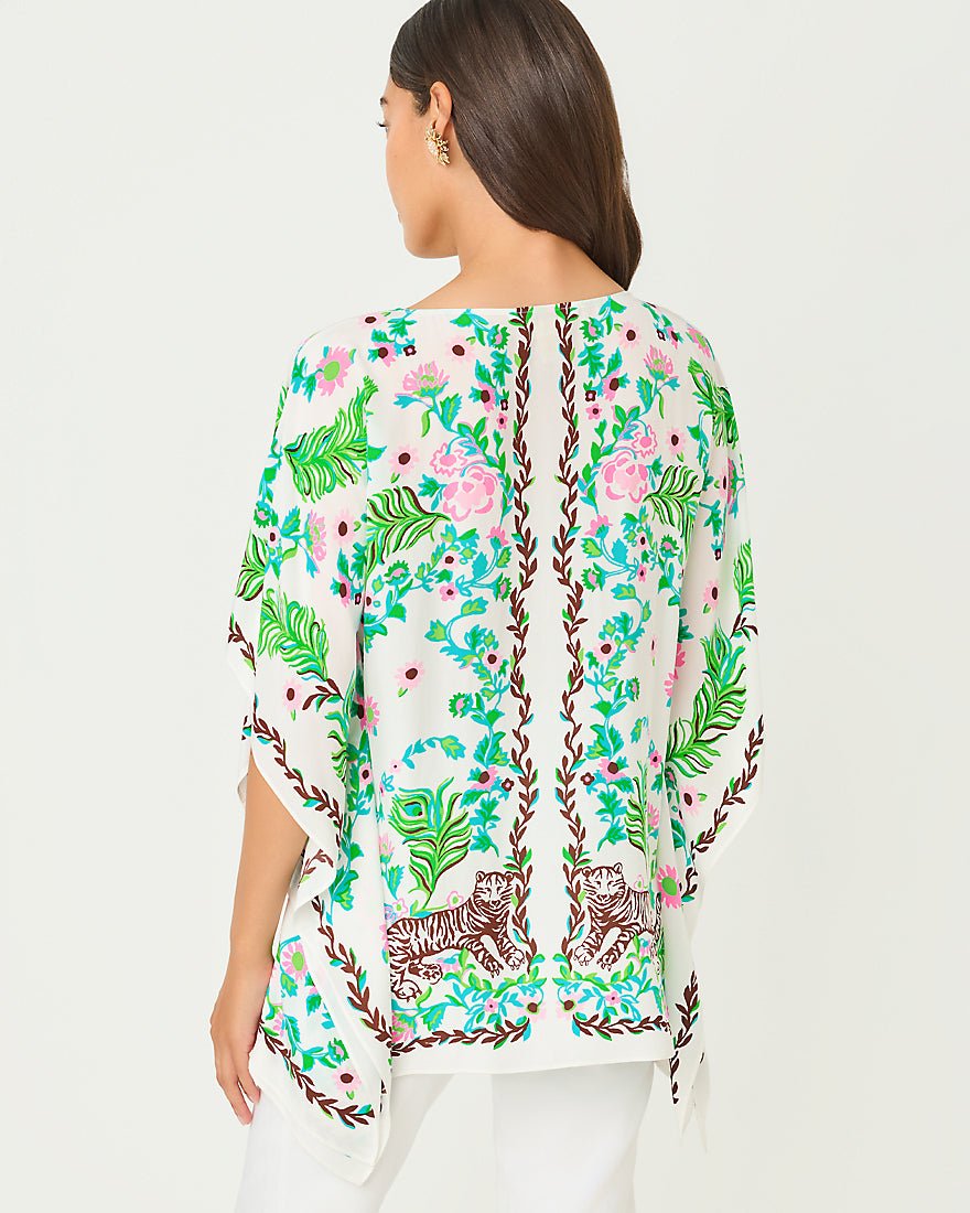Lilly Pulitzer - Brittina Tunic Top - Resort White Royal Zoo
