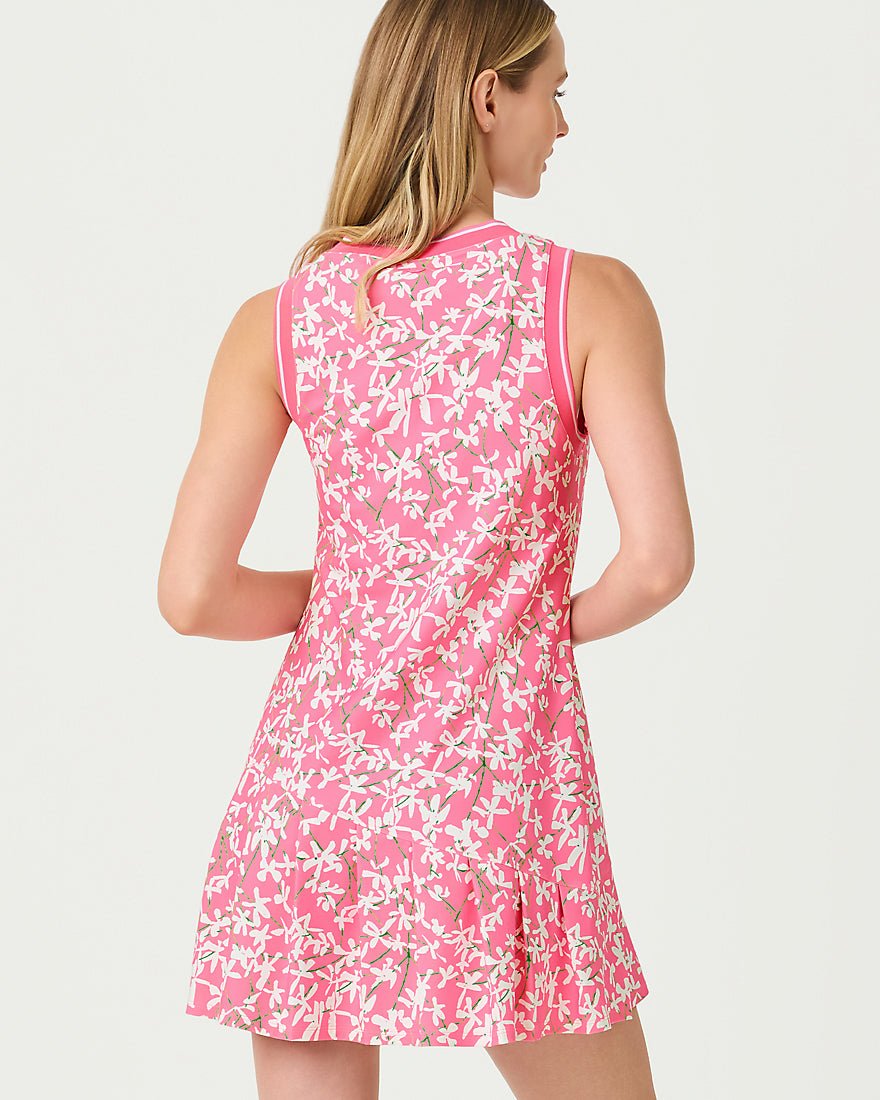 Lilly Pulitzer - Caleta Active Dress Upf 50 Plus - Confetti Pink Crossgrain Lil Liza