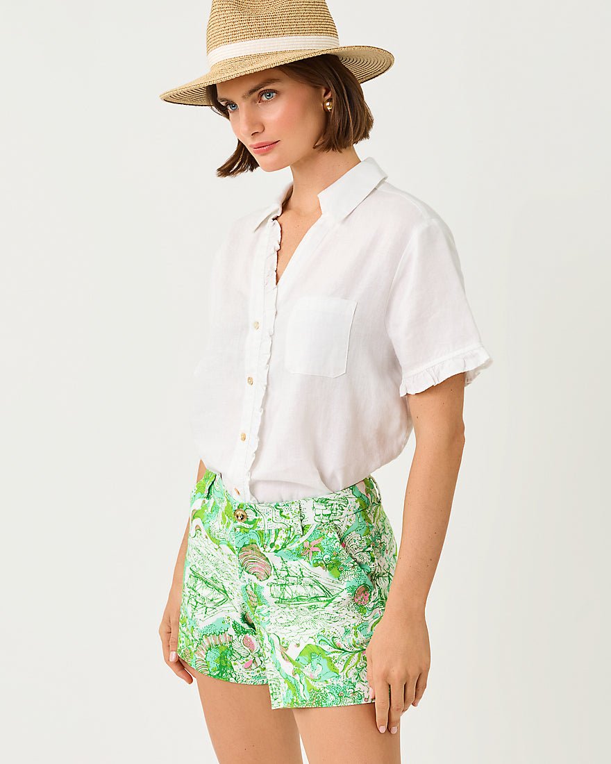 Lilly Pulitzer - Carden Ruffle Top - Resort White