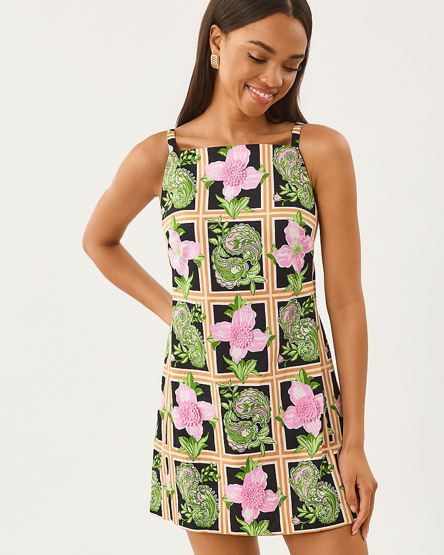 Lilly Pulitzer - Chelly Shift Romper - Onyx Window Shopper