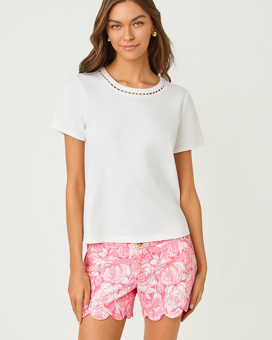 Lilly Pulitzer - Clairmont Pearl Knit Top - Resort White
