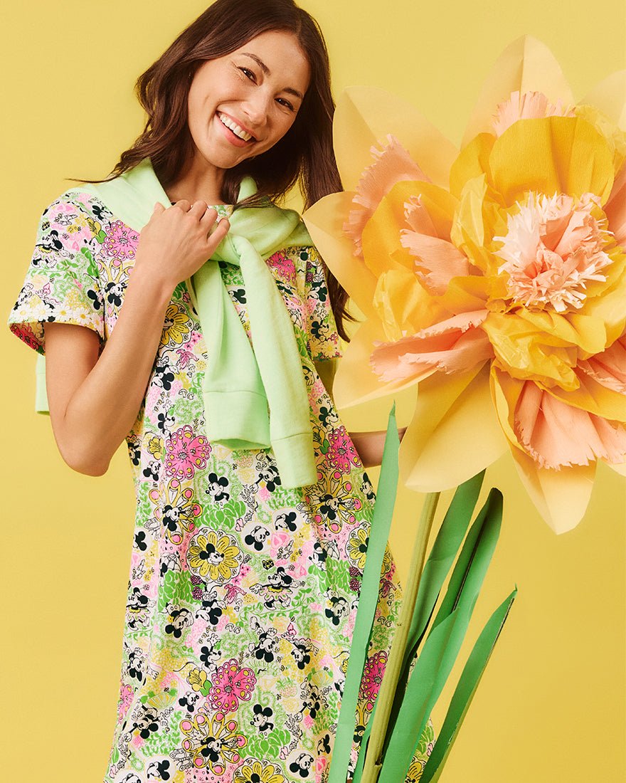 Lilly Pulitzer - Cody Short Sleeve Dress - Multi Throwback Disney