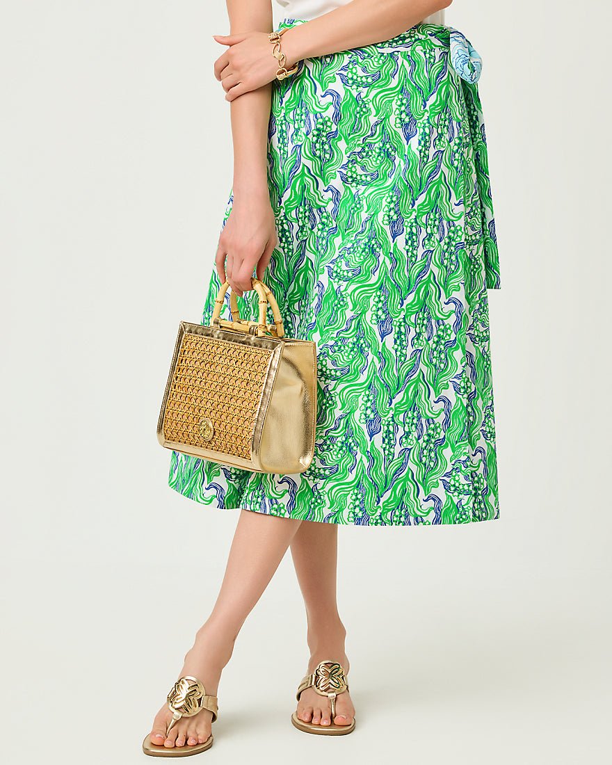 Lilly Pulitzer - Constance Reversible Midi Skirt - Putting Green Lilly Of The Valley