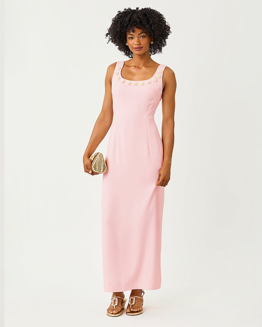 pink fitted maxi dress Tempo+ 4-Way Stretch Shirt main image 0