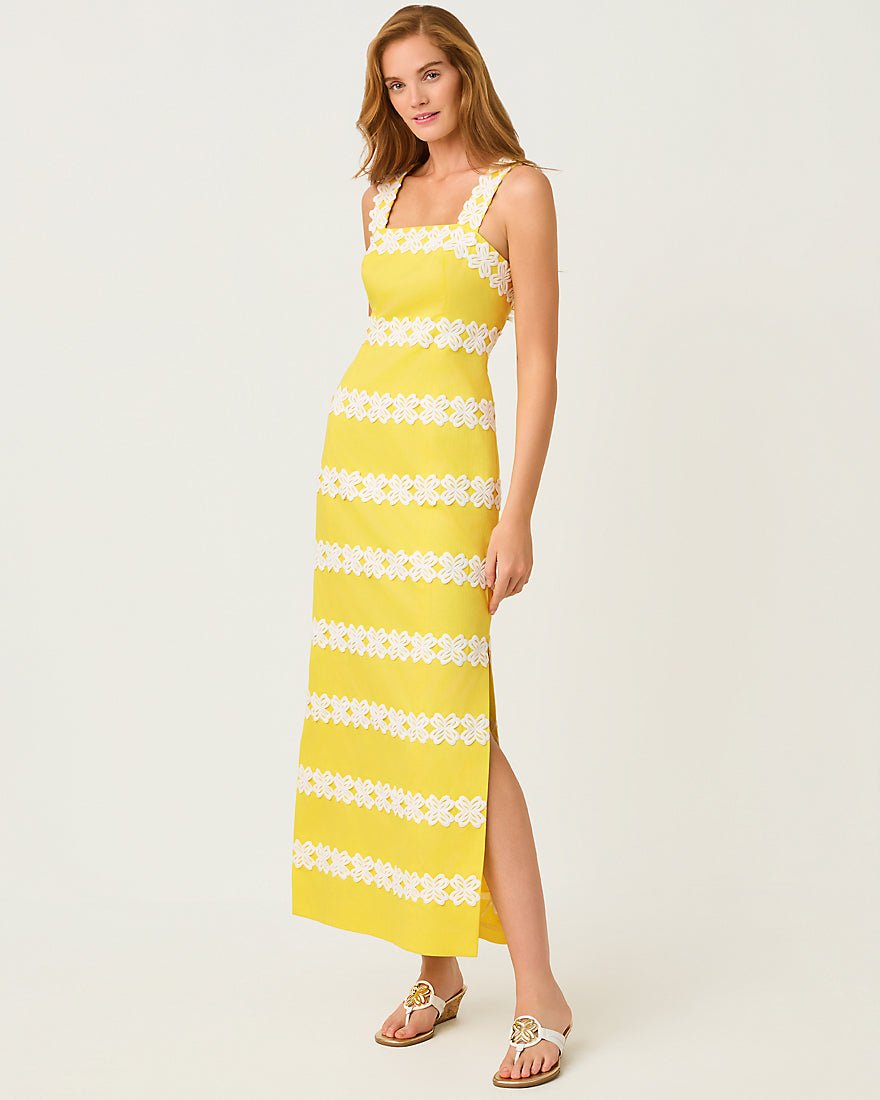 Lilly Pulitzer - Davis Maxi Dress - Estelle Yellow
