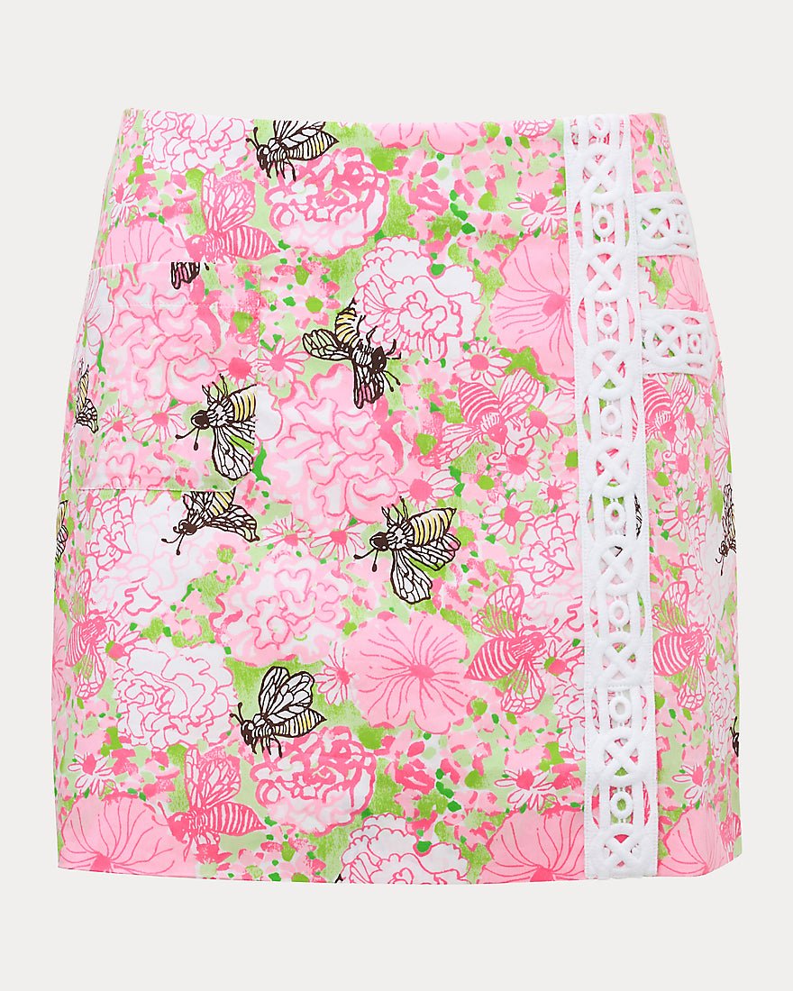 Lilly Pulitzer - Daye Mini Skort - Pistachio Macaron Bees Knees