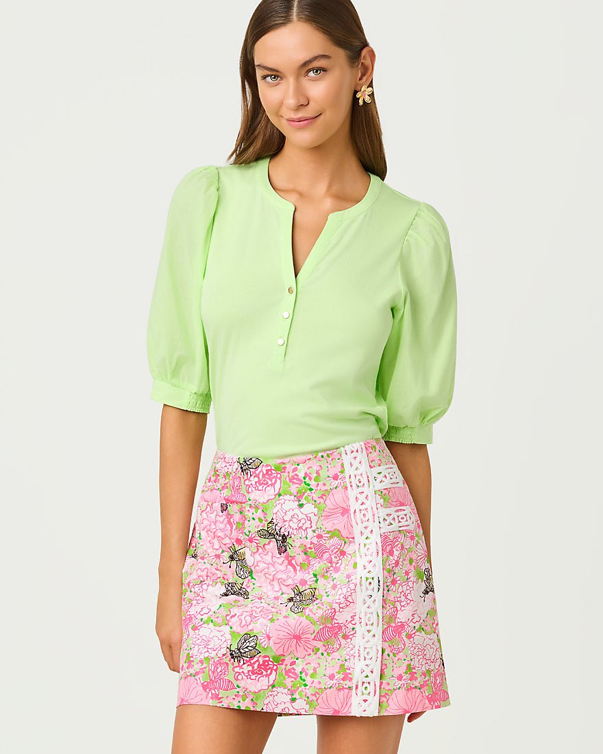 Lilly Pulitzer - Daye Mini Skort - Pistachio Macaron Bees Knees