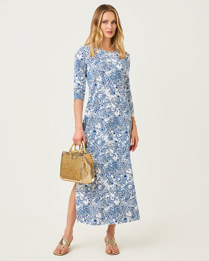 Lilly Pulitzer - Deena Upf 50 Plus Dress - Starlight Navy Zoology