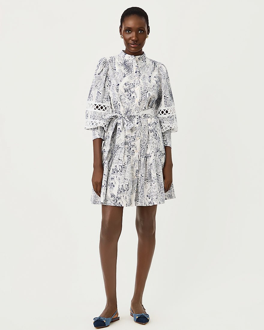 Lilly Pulitzer - Drena Dress - Coconut Lil Palm Prowl