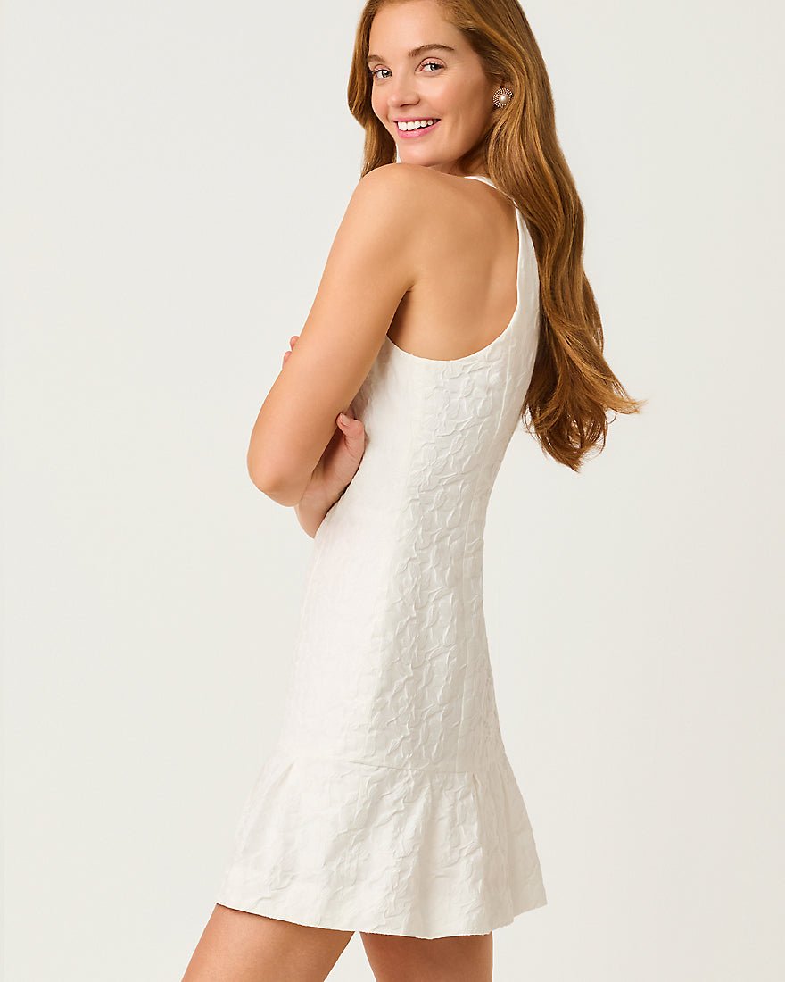 Lilly Pulitzer - Drusilla Skirted Romper - Resort White Floral Jacquard