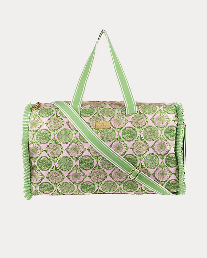 Lilly Pulitzer - Duffle Tote - Oleander Pink Tropical Tiles