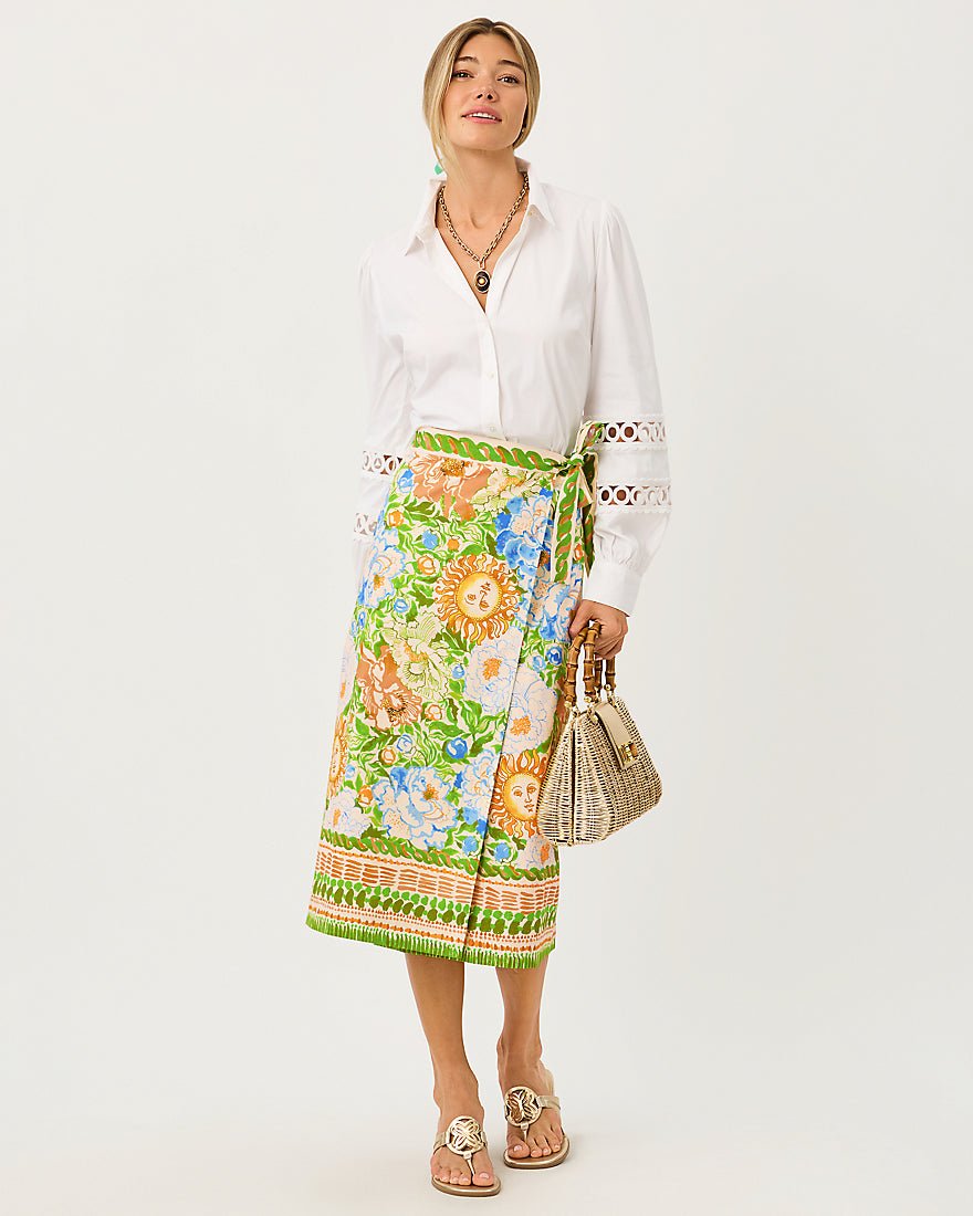 Lilly Pulitzer - Dustin Midi Skirt - Rutabaga Sympeony
