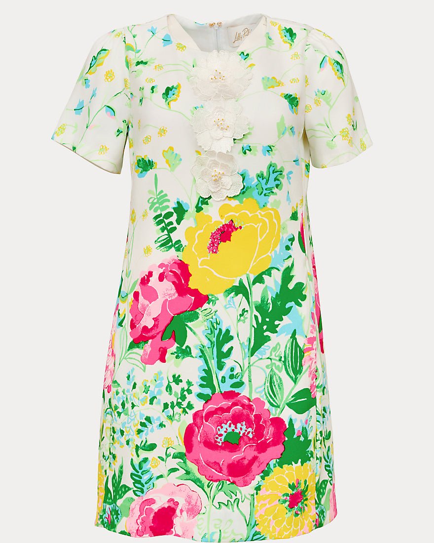 Lilly Pulitzer - Edita Short Sleeve Shift Dress - Multi Poppy Party