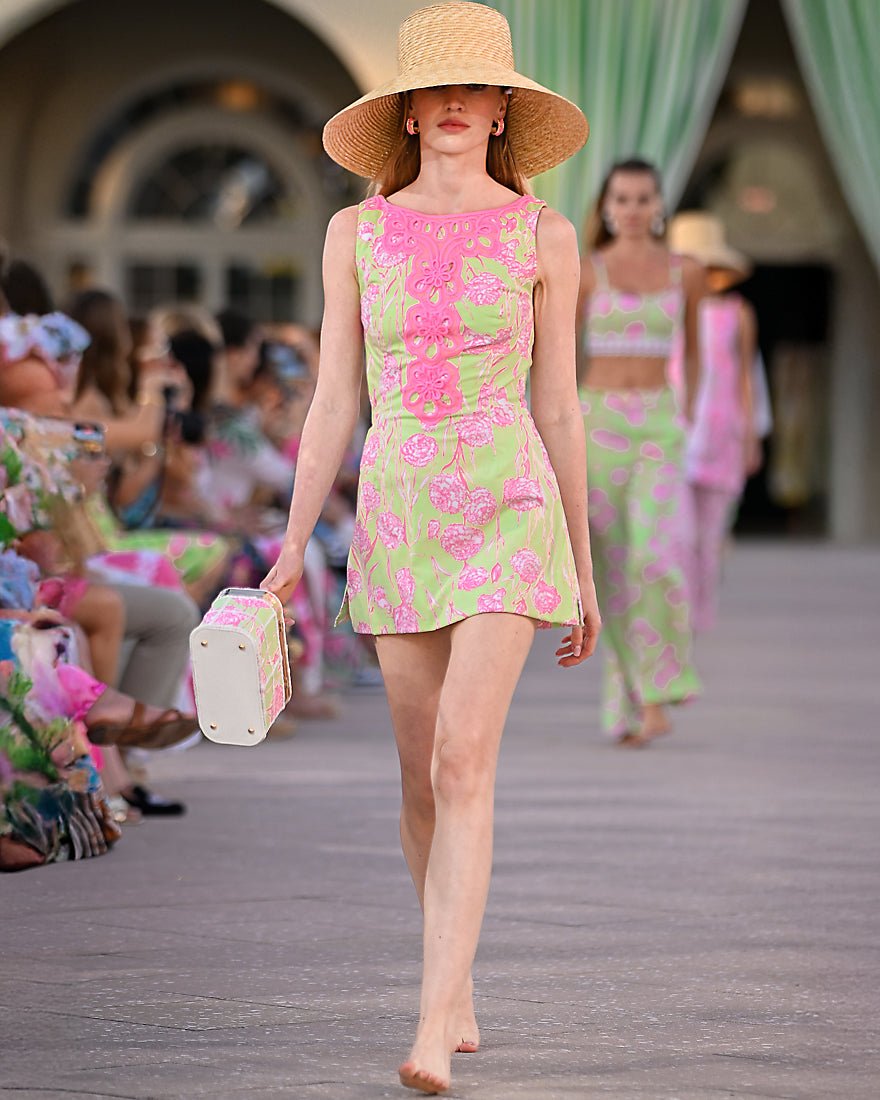 Lilly Pulitzer - Elanie Skirted Romper - Pistachio Macaron Alina