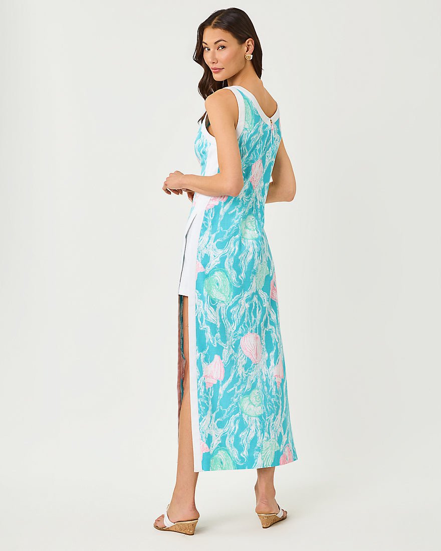 Lilly Pulitzer - Eleanora Maxi Shift Romper - Capri Blue Shelden