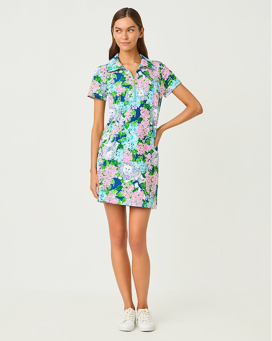 Lilly Pulitzer - Eleni Upf 50 Plus Dress - Starlight Navy Lydia The Lion