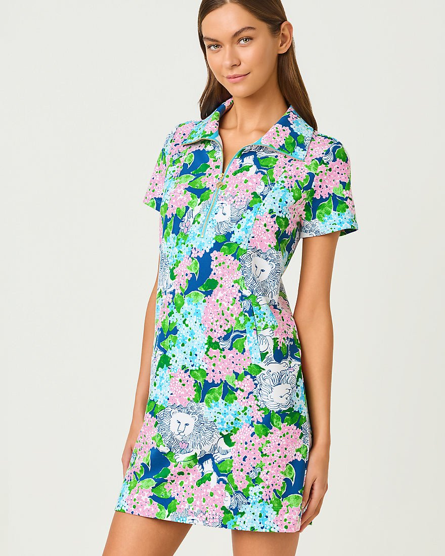 Lilly Pulitzer - Eleni Upf 50 Plus Dress - Starlight Navy Lydia The Lion