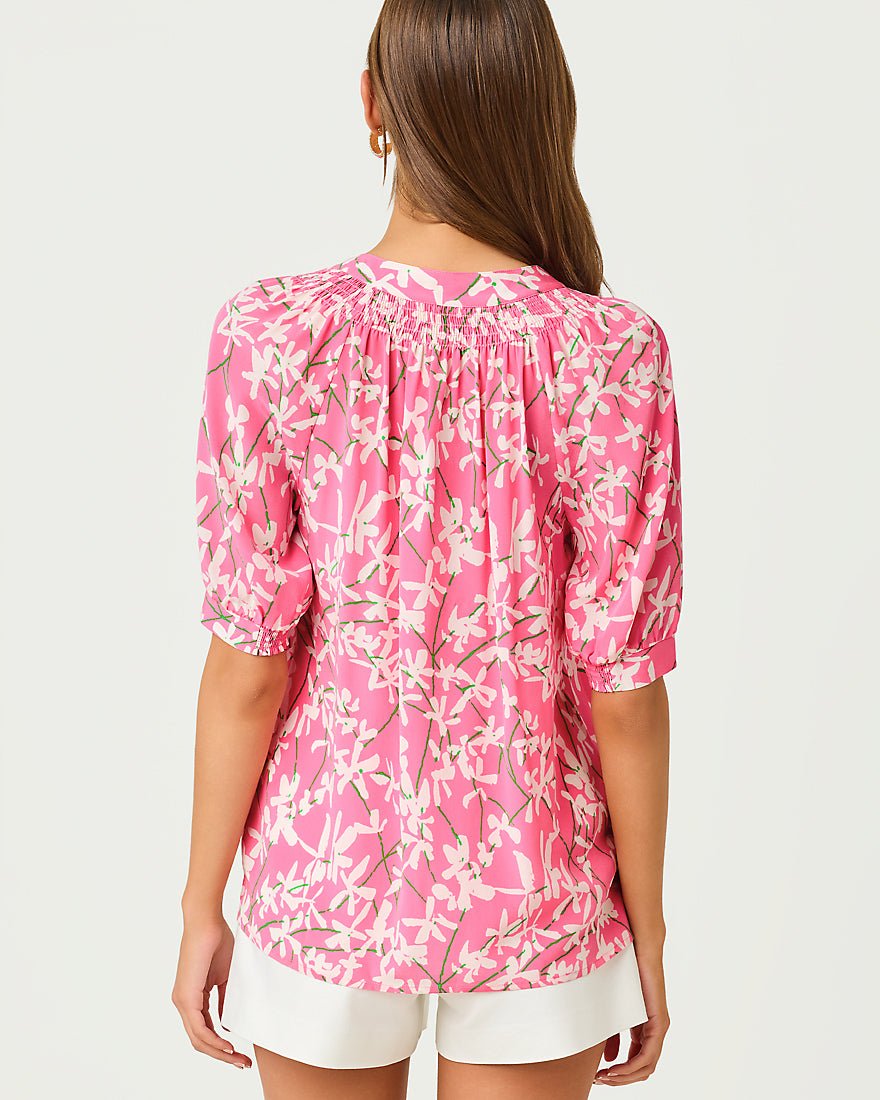 Lilly Pulitzer - Elsa Short Sleeve Top - Confetti Pink Liza